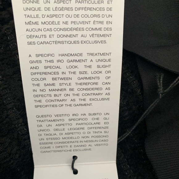 IRO PARIS SIANA Black Puff Sleeve Jacket size 42 - Picture 13 of 14